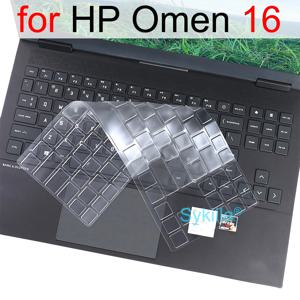 HP Omen 16 용 키보드 커버 Transcend Slim 16t 16z 16-u 16-b 16-c 16-k 16-n 게임용 실리콘 보호기 스킨 케이스 액세서리
