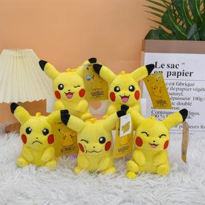 피카추 플러시 키 체인 만화 장난감 Charmander Psyduck Squirtle Snorlax 인형 어린이 카와이 장난감 선물 12Cm