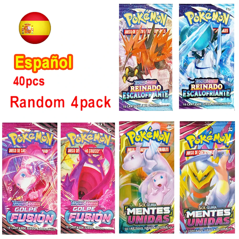 포켓몬 카드 Scarlet Violet Sun Moon GX Vmax EX 영어 프랑스어 스페인어 빛나는 전투 트레이딩 컬렉션 카드 부스터 팩 선물