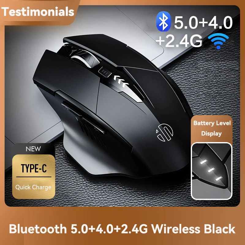 블루투스 충전식 무선 또는 2.4G PM6 무선 마우스 사무실 음소거 지원 컴퓨터 용 PC 노트북 태블릿 게이머 마우스