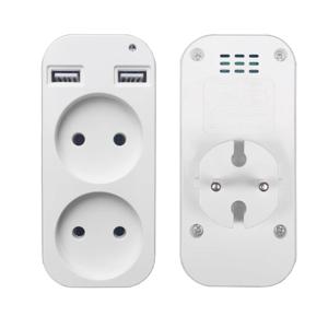 유럽 ​​USB 소켓 휴대용 듀얼 Usb 변환기 플러그 다기능 변환기 플러그 독일 프랑스 러시아 범용 소켓