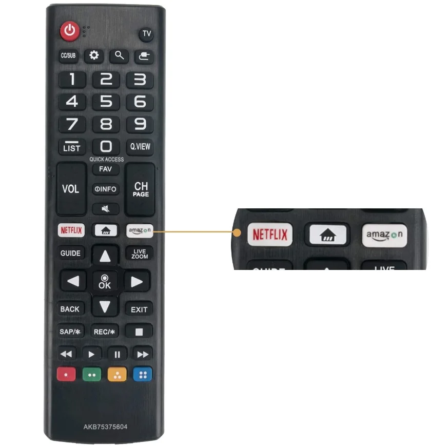 고품질 ABS AKB 75375604   LG 스마트 TV 433MHZ용 리모컨