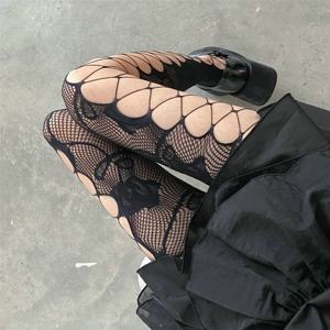 고딕 Fishnets 스타킹 로리타 메쉬 스타킹 여성용 그물 스타킹 Y2k 팬티 스타킹 패턴 레깅스 섹시한 란제리