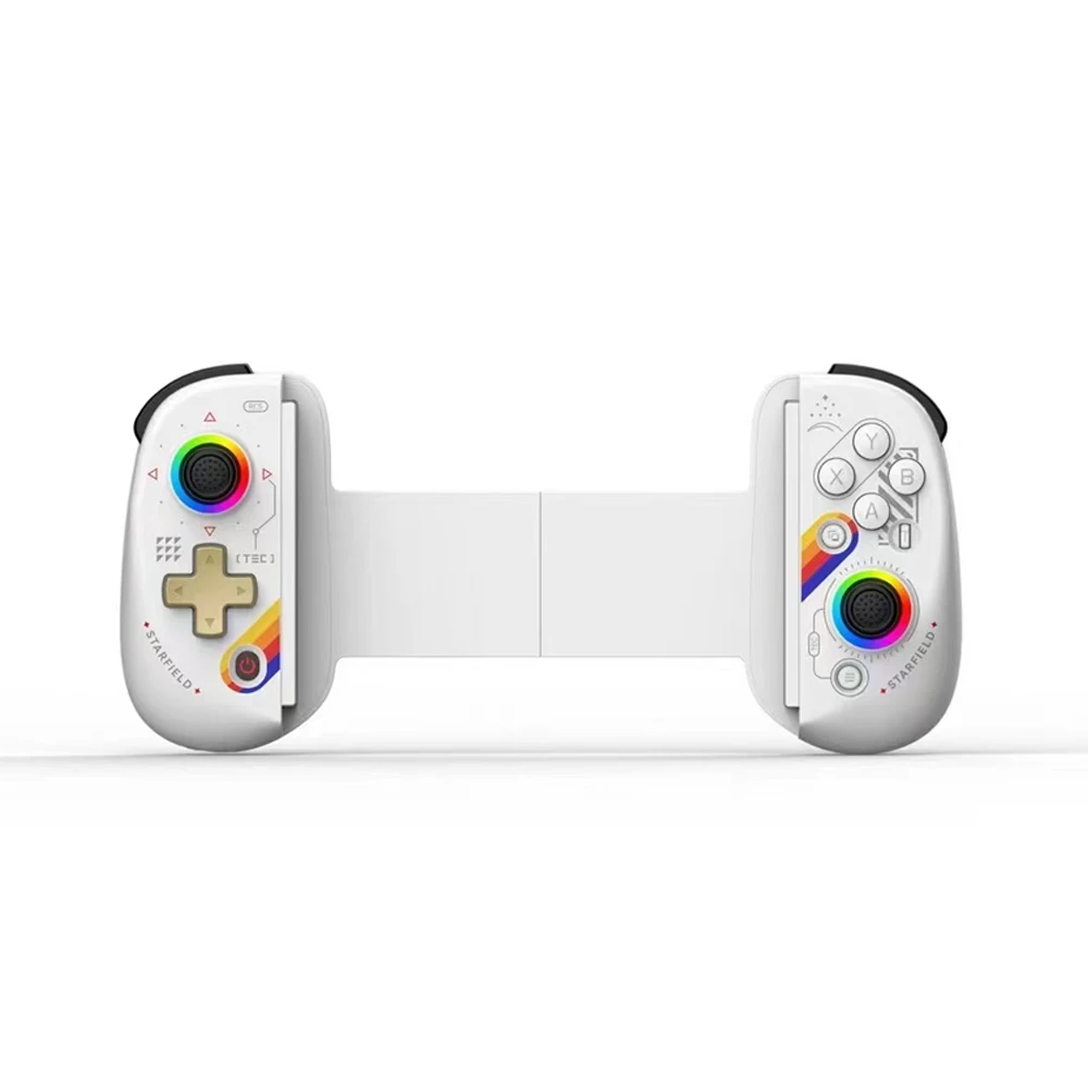터보/6축 자이로/진동 게임 패드가 포함된 D8 텔레스코픽 게임 컨트롤러 Android iOS PS3 PS4 스위치 PC용 Bluetooth 호환5.2