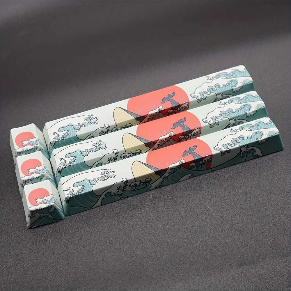 2 Pcs Esc + 스페이스 바 산호 바다 Keycap OEM 높이 Pbt 체리 하위 - Diy 기계식 키보드 용 6.25u 키