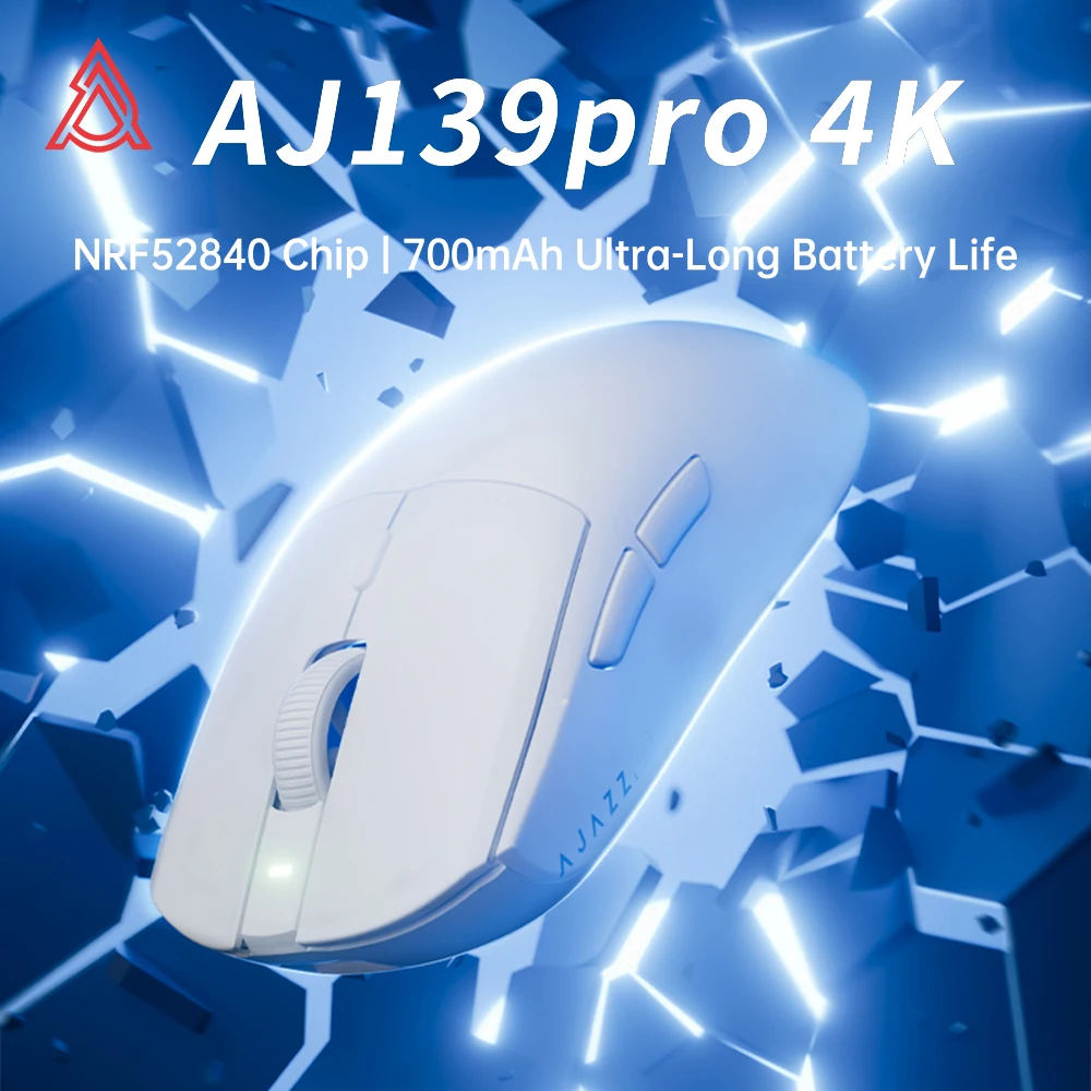 AJAZZ AJ139Pro 무선 마우스 3모드 4K 게임 사무실 남성 전문 게임 큰 손 오른손 PAW3395