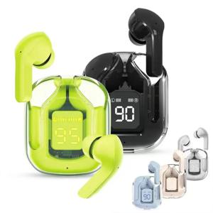 Air31 TWS Earpuds 무선 Bluetooth 5.0 스포츠 게임용 헤드셋 소음 감소 이어 버드 LED 디스플레이 이어폰이있는 마이크 헤드폰