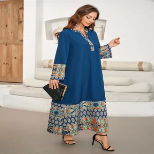 이슬람 여성을위한 Eid 여름 프린트 드레스 라마단 Abaya 롱 드레스 모로코 Kaftan Vestidos Largos 두바이 터키 가운 Jalabiya 2024