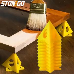 STONEGO 10PCS 페인팅 피라미드 스탠드 - 빠른 건조 및 안정적인 페인팅을 위한 캔버스, 문, 찬장을 위한 미니 원추형 팁