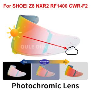 SHOEI RF1400 RF-1400 NXR2 CWR-F2 Z8 CWR-F2R X15 X-15 X-Fifteen X-SPR Pro 자동 변색 렌즈 헬멧 실드용 광변색 바이저
