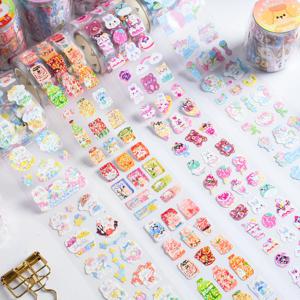 Etori Life 1 롤/박스 Instagram 귀여운 만화 동물 Guka 테이프 학생 DIY 편지지 장식 스티커 스크랩북