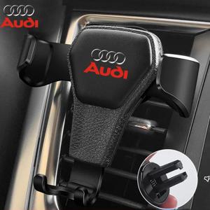 중력 자동차 휴대폰 거치대 에어 벤트 GPS 스탠드 액세서리, 아우디 A1 A2 A3 A4 A5 A6 A7 A8 Q1 Q2 Q3 Q4 Q5 Q6 Q7 Q8 콰트로 TT S5