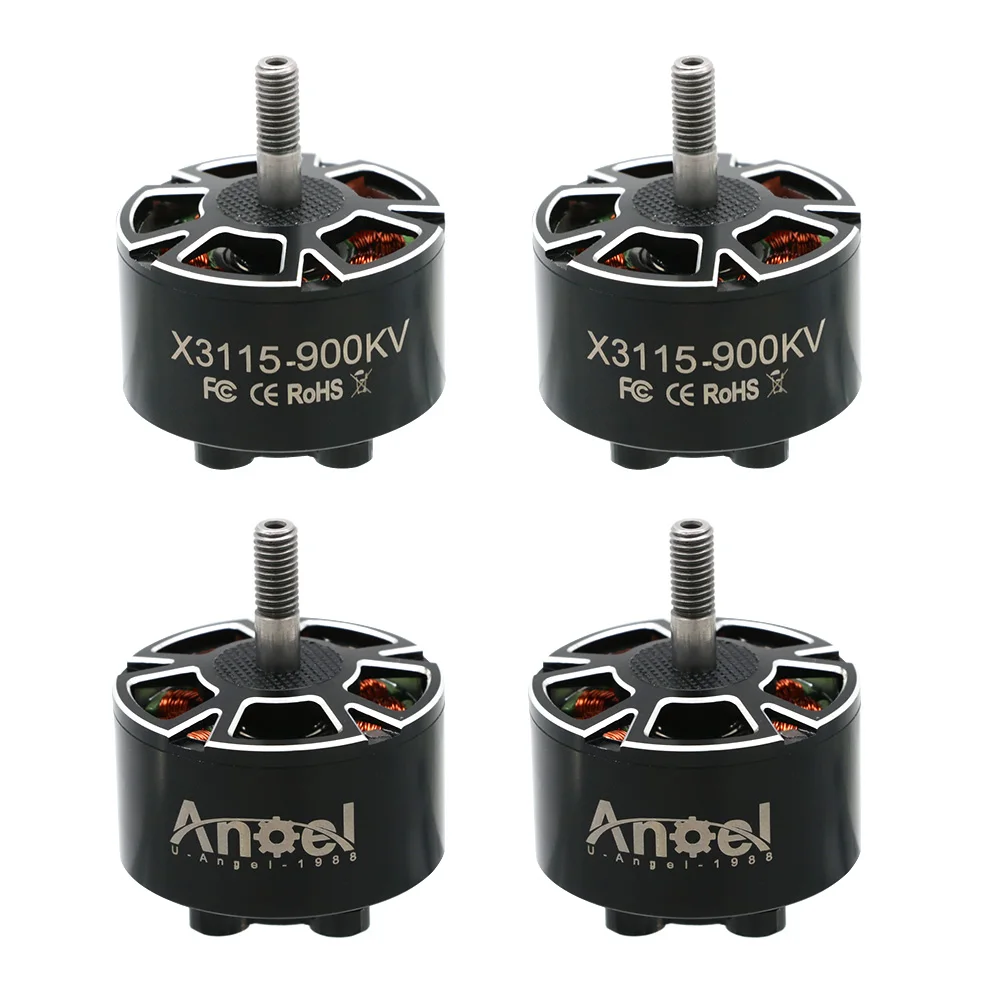 4 개/몫 UAngel X3115 3115 900KV 1050KV 1200KV 6S FPV 프리스타일 9인치 10인치 장거리 Cinelifter RC 드론용 브러시리스 모터
