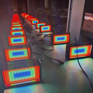 60W 미니 LED 스트로브 RGB 3in1 48 파티션 DMX 슈퍼 밝은 Dj 워시 바 스트로브 무대 조명 효과가있는 무선 컨트롤러