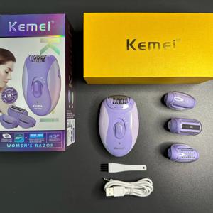 Kemei 얼굴 몸 제모 레이디 비키니 트리머 면도기, 충전식 여성 제모기, 전기 면도기 KM-6037
