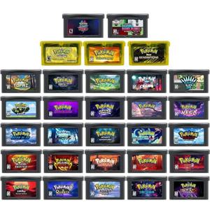 GBA 게임 카트리지 32 비트 비디오 게임 콘솔 카드 포켓몬 시리즈 충전 노란색 검 방패 Ultimate Arceus Legend Cawps