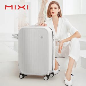 Mixi 20인치 줄무늬 여행용 수하물 캐빈 크기 수하물 경량 휴대용 케이스 롤링 휠 PC 가방 24 26인치 M9273