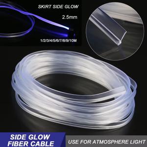 2.5/3mm 자동차 인테리어 장식 LED 광섬유 네온 와이어 스트립 라이트 가이드 확장 액세서리 주변 조명 장비