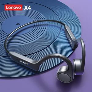 Lenovo X4 Bluetooth 5.1 무선 골전도 HiFi 등급 음질 이어폰 낮은 대기 시간 헤드폰 스포츠 헤드셋