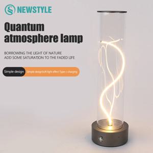 휴대용 LED 야간 조명, 충전식 마그네틱 데스크 램프, 조도 조절 터치 센서 테이블 램프, 가정용 야외 캠핑, 3 단계