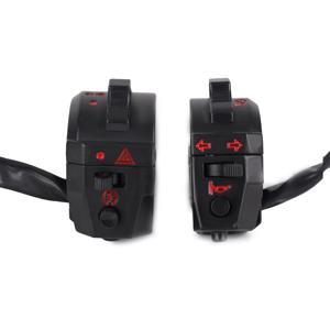 22mm 오토바이 핸들 바 왼쪽 오른쪽 제어 스위치 혼다 XL XR 250 400 600 용 경적 회전 신호 헤드 라이트 전기 시작