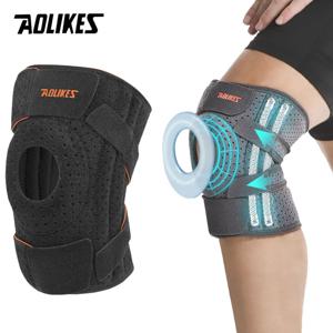 AOLIKES 1PCS 측면 안정 장치 및 슬개골 젤 패드가 포함된 새로운 무릎 보호대, 사이클링, 달리기, 등산용 무릎 지원