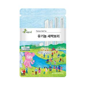 친환경 삼각티백 유기농 새싹보리차 25티백 /  부드럽고 순한 맛