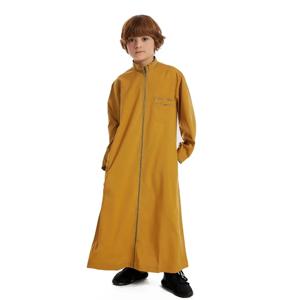 터키 이슬람 어린이 Abaya Jubba Thobe 기모노 소년 Thobe Thawb Caftan 어린이 이슬람 Eid 의류 긴 가운 드레스 두바이 사우디