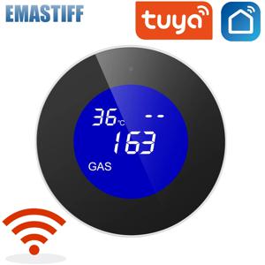 Tuya WiFi 가스 LPG 누출 센서 알람 화재 보안 감지기 APP 제어 안전 스마트 홈 누출 센서 지원 스마트 라이프 앱