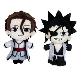 20cm 블리치 봉제 인형 Aizen Sousuke Zaraki Kenpachi 플러시 장난감 애니메이션 코스프레 부드러운 인형 베개 팬 크리스마스 선물