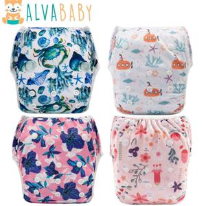 U PICK ALVABABY 수영 기저귀 패션 디자인 1세 미만 아기를 위한 재사용 가능한 수영 기저귀