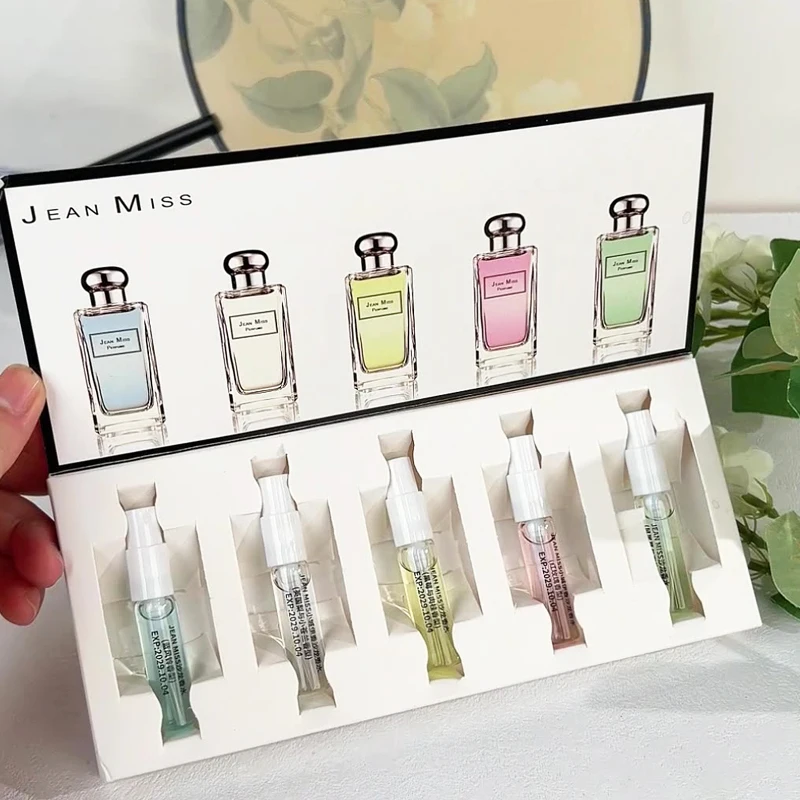 꽃 향기 향수 선물 상자 3ml FivePiece 세트 지속되는 향기 꽃 향기 페로몬 오 드 퍼퓸 꽃 향기