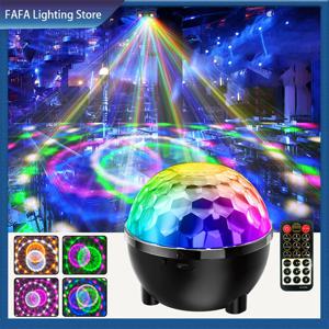 3/6 색상 LED 무대 디스코 조명 크리스마스 파티 홈 KTV 웨딩 쇼 디스코 볼 파티 조명 USB 스트로브 라이트 원격