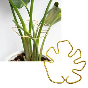 Monstera 모양의 식물 지원 극 튼튼한 합금 지원 더미 쉬운 설치 작은 중간 식물을위한 장식 식물 스탠드