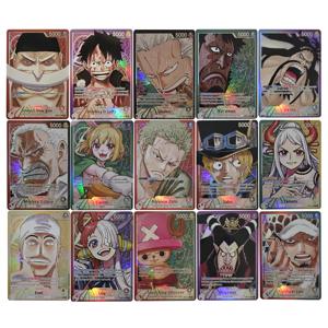 14 스타일 Diy 원피스 Opcg Zoro Luffy 컬렉션 카드 굴절 컬러 플래시 클래식 제한 OPCG 05 애니메이션 카드 선물 완구