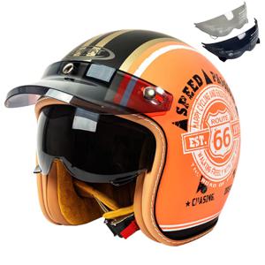 오토바이 헬멧 DOT 인증 모토 헬멧 오픈 페이스 남성 여성 Capacete De Moto ABS 소재 오토바이 장비