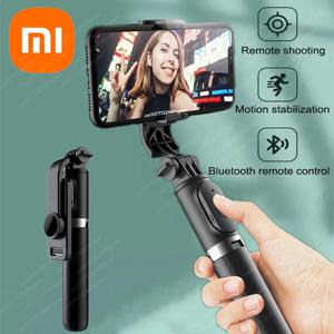 Xiaomi Selfie 스틱 1045mm 무선 블루투스 LED 필 라이트 안드로이드 ios 핸드폰 용 원격 셔터가있는 확장 삼각대