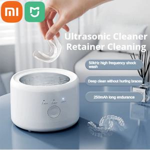 Xiaomi MIJIA 다기능 초음파 교정기 청소 기계 고주파 보석 보이지 않는 리테이너 틀니 클리너 기계