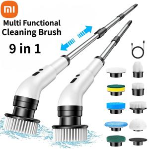Xiaomi 무선 9-in-1 전기 청소 브러시 ​​주방 및 욕실 타일 방수 청소 브러시 ​​확장 텔레스코픽 가구