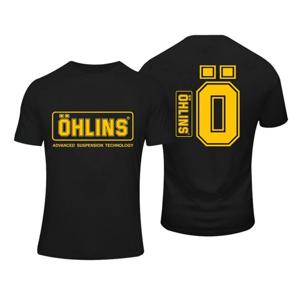 놀라운 티셔츠 남자 Ohlins 충격 서스펜션 자동차 오토바이 스포츠 레이싱 T 셔츠 여름 캐주얼 대형 남성용 반팔 티셔츠