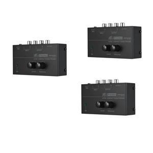 3X 초소형 포노 프리앰프 PP500, 저음 고음 밸런스 볼륨 조정 프리 앰프 턴테이블 Preamplificador US 플러그 포함
