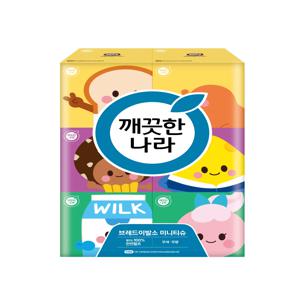 깨끗한나라 브레드이발소 미니티슈 230매 6입