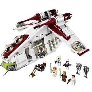 뜨거운 장난감 스타 1228pcs 계획 공화국 Dropship 건쉽 빌딩 블록 벽돌 Legoing 75021 어린이를위한 장난감 생일 선물