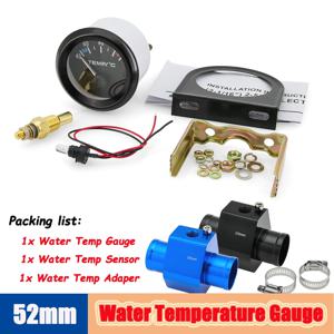 40-120 섭씨 자동차 52mm 수온 게이지 어댑터 조인트 파이프 라디에이터 1/8NPT 센서 레이싱 워터 탱크 레벨 표시기
