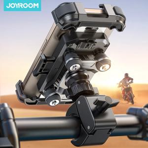 Joyroom 오토바이 전화 홀더 방진 자전거 자전거 핸들 바 전화 마운트 한 손으로 작업 360 °   4.7-7인치 휴대폰 보기