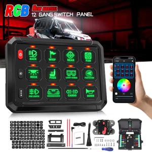 다기능 RGB 스위치 패널, 블루투스 앱 리모컨, 12V, 24V, 12 갱