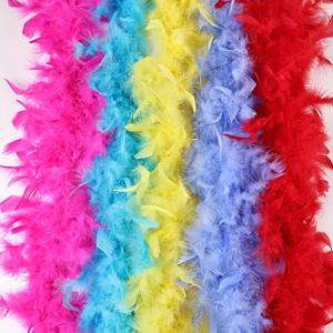 2M 터키 Marabou 깃털 보아 40g Plumas 드레스 목도리 DIY 공예 웨딩 스카프 장식 봉제 의상 깃털 트림 액세서리