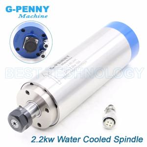 G-Penny Original 2.2kw ER20 수냉식 스핀들 모터 80*230mm 220v / 380v 4pcs 7 시리즈 세라믹 베어링 0.01mm 더 긴 유형