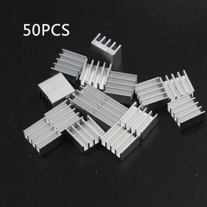 50 개/몫 알루미늄 방열판 8.8*8.8*5mm 전자 칩 라디에이터 쿨러 (IC, 3D 프린터 용 열 포함)