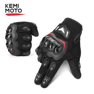 KEMIMOTO CE 여름 모토 장갑 터치 스크린 스포츠 Luvas 오토바이 보호 MTB Guantes 장갑 남성 여성 블랙